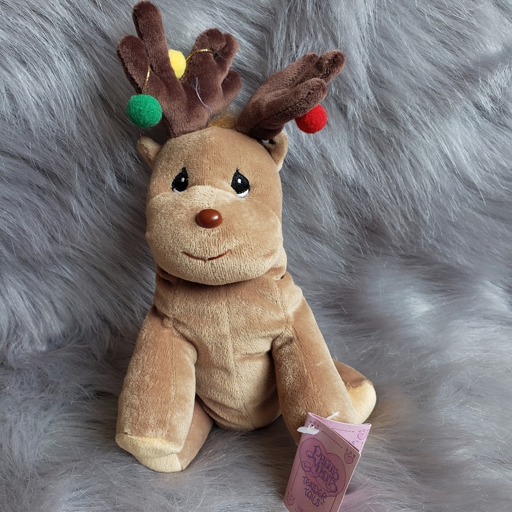 Precious Moments tender tails 1998 reindeer plush